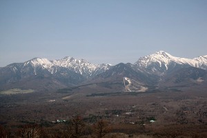 オープン前の八ヶ岳